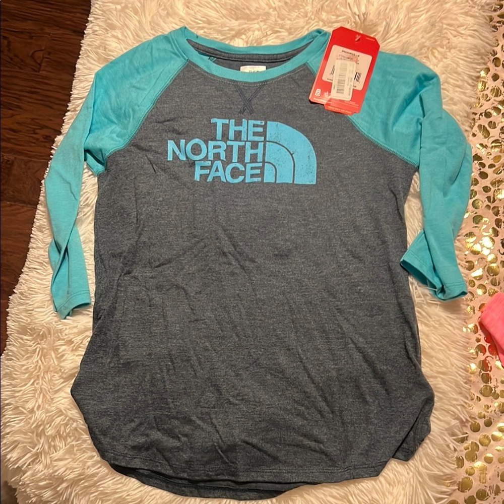 The North Face Kids' Blue Raglan Shirt